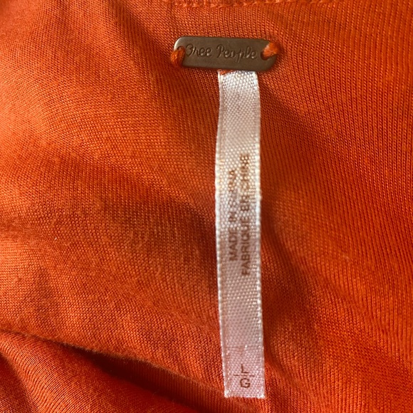 Free People Crochet 3/4 Sleeve Coral Dress - Picture 4 of 6